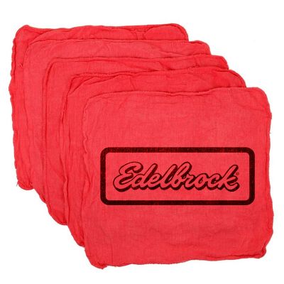 Edelbrock Emchanic's Shop Rag in Red (Each)