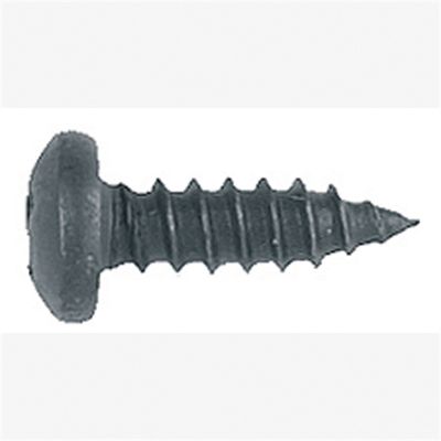 Philips Pan Head Sheet Metal Screw Black Finish, Size: #8, Size: 1/2", Qty: 10, Other: