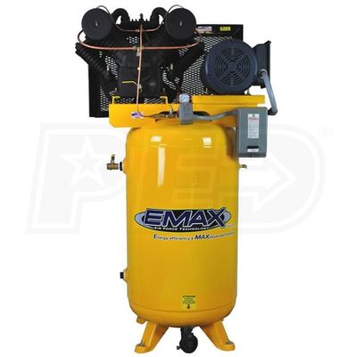 Compressor 10 HP 2 Stg V4 1 Ph Vert 80 Gal