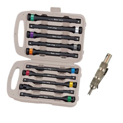 10pc Torque Limit Extension & Clamping Valve Core Combo