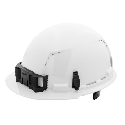 MLW48-73-1220 image(0) - White Front Brim Vented Hard Hat w/6pt Ratcheting Suspension - Type 1, Class C