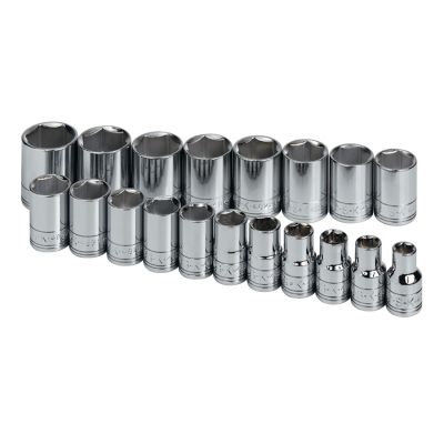 SKT1959 image(0) - SOCKET SET 1/2IN. DRIVE 19PC METRIC STD 6 POINT