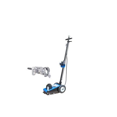 KTI63194KIT image(0) - 22 Ton Air Hydraulic Truck Jack AND 1-inch drive impact wrench