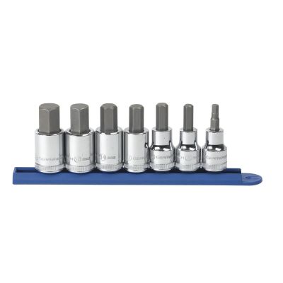 KDT80720 image(0) - 7PC 1/2" DRIVE METRIC HEX BIT SOCKET SET