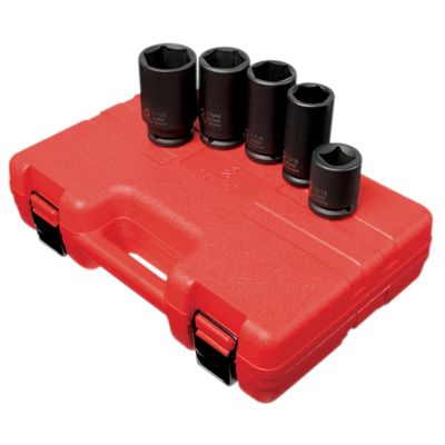 SUN4050 image(0) - SOCKET SET IMPACT 3/4IN. DR.5PC SAE WHEEL SERV SET