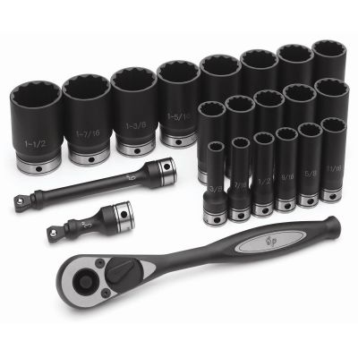 GRE82222D image(0) - 1/2" Dr. 22pc Fractional Deep Duo-Socket Set - 12
