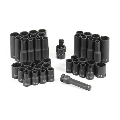 GRE1242RD image(0) - 42 PC 3/8" DR STD & DEEP LENGTH SAE/METRIC SET