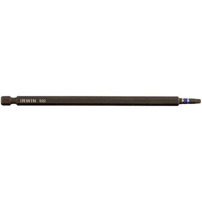 Irwin Tools Impact Performance Series Square Recess Power Bit #2, 6 in. Length