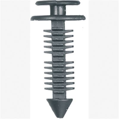 Seat Back Panel Retainers, Black Nylon, Size: 9/32" (7.1mm), Stem: 5/8", Head: 5/8", Qty: 100