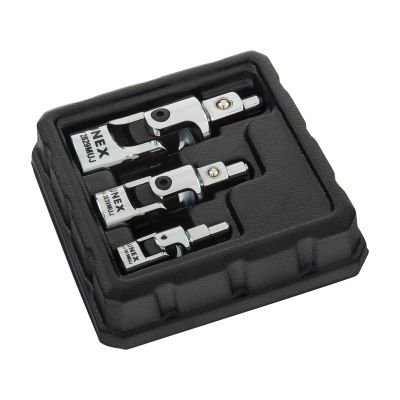 Sunex Tools 3-Piece 1/4 in., 3/8 in., 1/2 in. Drive Chrome Mag Uni Joint Set