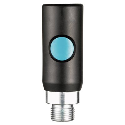 Prevost 1/4" Body Industrial 1/4" Male NPT Safety Coupling