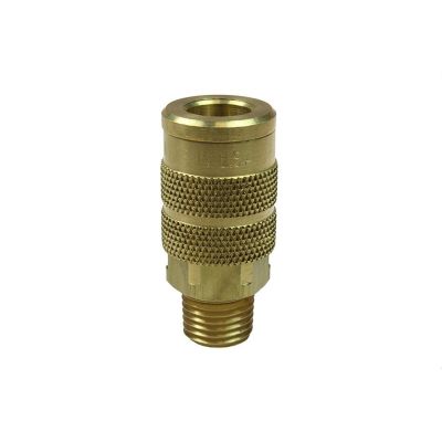 Manual 6 Ball 1/4" Automotive Coupler, 1/4" MPT