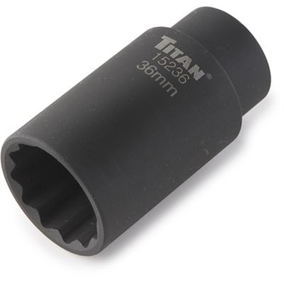 Axle Nut Socket 1/2 in. Drive, 36mm, 12-Point, Deep