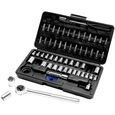 60pc 1/4 & 3/8 Dr Skt Set w/