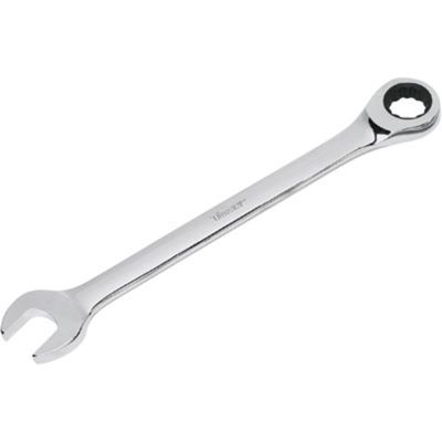 Combination Ratcheting Wrench, 22mm Ratcheting Box End and Standard Open End