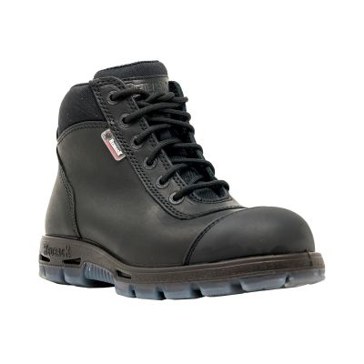 Redback Boots Sentinel HD Blk Lace Steel Toe Side Zip Cap, Size 12UK