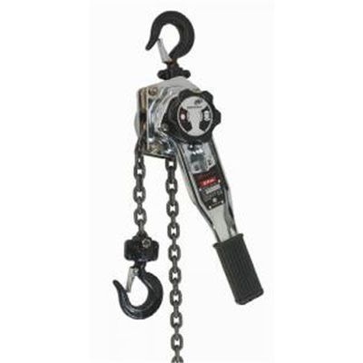 Chain Hoist, Lever Style, 3300 lb Capacity, 15' of Lift, 360 Degree Handle Rotation, Rubber Grip