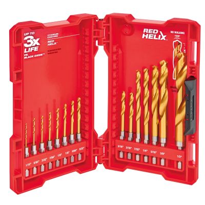 Milwaukee 15-Piece SHOCKWAVE Titanium Shockwave Drill Bit Set