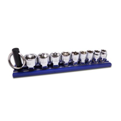 VIM Tools 9-Piece DUAL DRIVE Metric Shallow Chrome Sockets Set