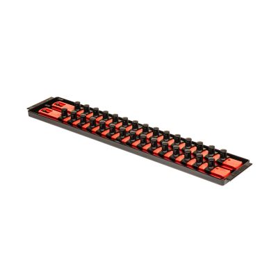 Socket Boss, 2 Rail Socket Tray, Red - 1/2 in. Drive