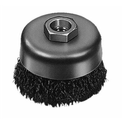 Milwaukee 3 in. Wire Cup Brush, Crimped, Carbon Steel