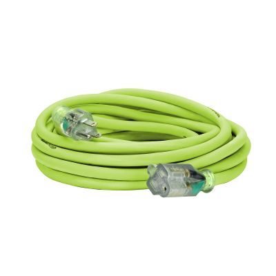 Flexzilla Pro Extension Cord, 12/3 AWG SJTW, 25', Outdoor, Lighted Plug