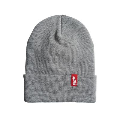 Acrylic Cuffed Beanie, Gray