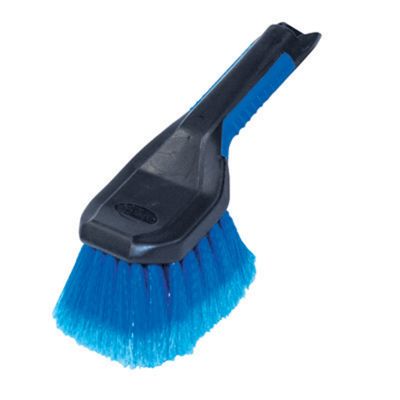 Body Brush, Super Soft Bristles, Attaches to Any Standard Threaded Pole, Rubber Handle, Carded