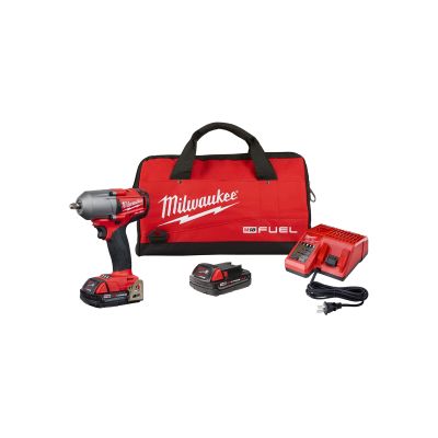 M18 FUEL 3/8 in. Mid-Torque Impact Wrench and Friction Ring w/ (2) Batteries Kit