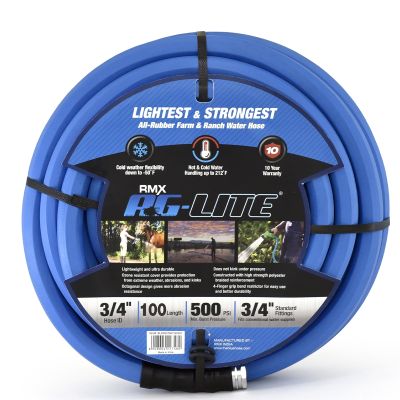 BluBird AG-Lite Rubber Hot & Cold Water Hose; 3/4" x 100'