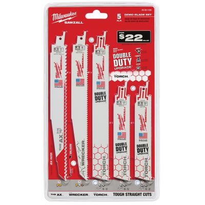 Milwaukee 5-Piece Demo Sawzall Blade Set