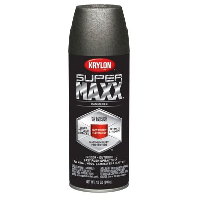 Krylon Supermaxx Paint+Primer; Hammered Dark Bronze; 12 oz. Aerosol