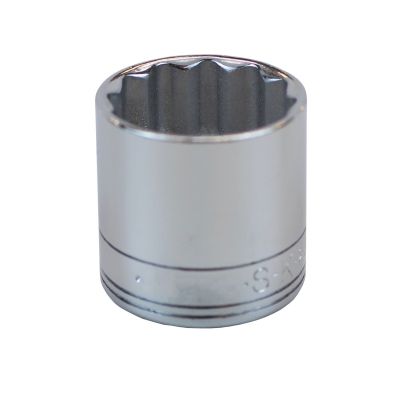 26mm 3/8" Drive 12-Point Metric Std Chrome Socket
