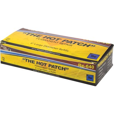 Black Jack 'The Hot Patch' Permanent Tire Repair, 6" Large Diameter Refills (Box of 40)