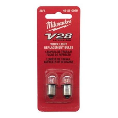 Milwaukee V28 2-Pack Work Light Replacement Bulbs