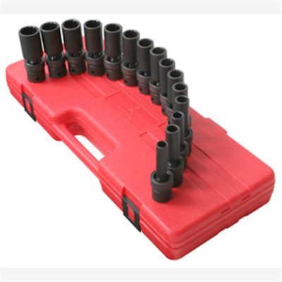 Sunex Tools 1/2 in. Drive 12-Point Deep Universal Impact Socket Set
