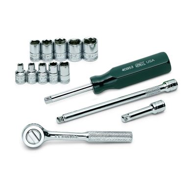 14 pc. 1/4" Drive 6-Point Std Metric Chrome Socket Set