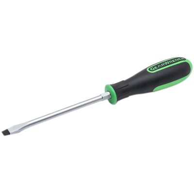 5/16 in.x6 in. Slotted SCrewdriver with Hex Bolster (Green)
