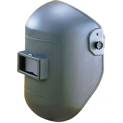 Firepower Fixed Front Economy Welding Helmet, 2" x 4-1/4" Lens, Black
