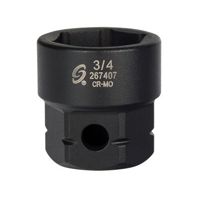 Sunex Tools 1/2 in. Drive 6-Point Low Profile Impact Socket w/ Hex Shank, 3/4 in.