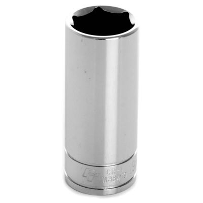 WLMW38419 image(0) - 3/8'' Dr 6pt Deep Socket 19mm