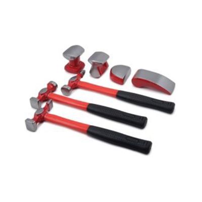 TIT15084 image(0) - 7-PC AUTO BODY HAMMER SET WITH THRE