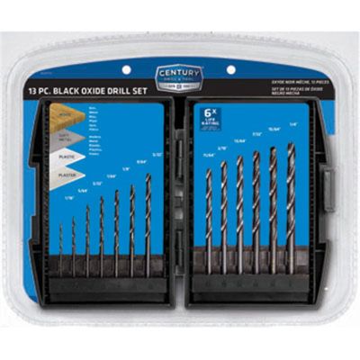 13 piece Heavy Duty Hard Case Drill Bit Set