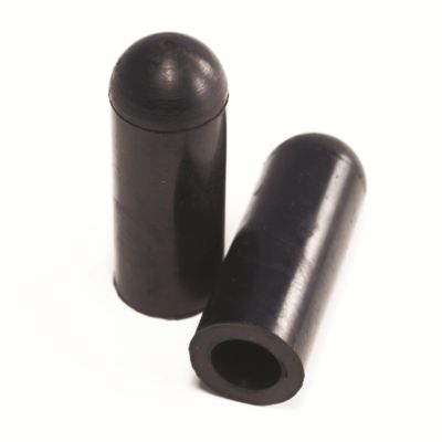 3/16" I.D. Black Rubber Vaccum Caps 50 Pcs