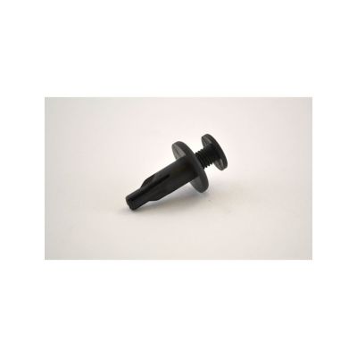 Black Nylon Push-Type Retainer; Head Diameter 18mm (100/Bag)