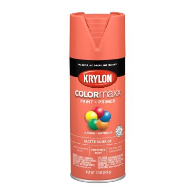 Krylon COLORmaxx Paint + Primer, Matte Sunrise