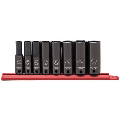 8 Pc 3/8" Drive 6 Pt SAE Deep Set (5/16" - 3/4")