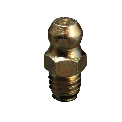 Grease Fitting , M6 x1 , Straight , OAL 16mm max, 5-pk