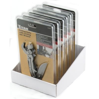 6PC Folding Knife & Locking Jaw Wrench Display