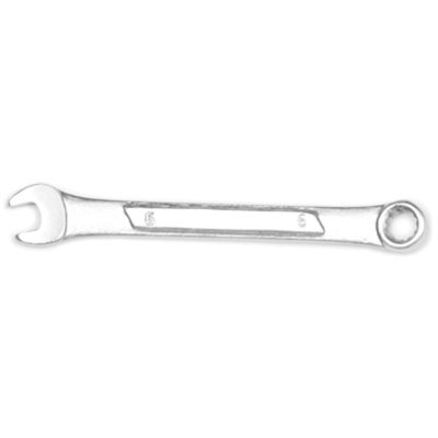 Chrome Combination Wrench, 6mm, with 12 Point Box End, Raised Panel, 3-5/8" Long